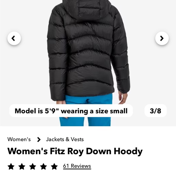 Women’s Fitz Roy Patagonia Down Hoody - Picture 4 of 8